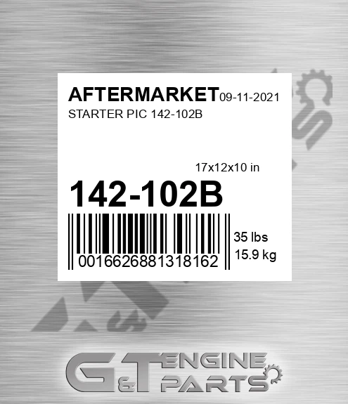 142-102B Starter Pic 142-102b for AFTERMARKET