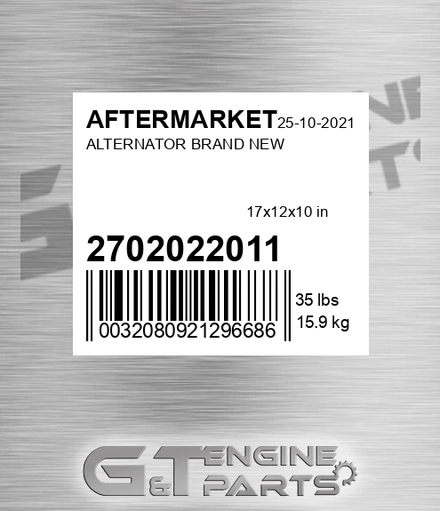 27020-22011 Alternator Brand New for AFTERMARKET