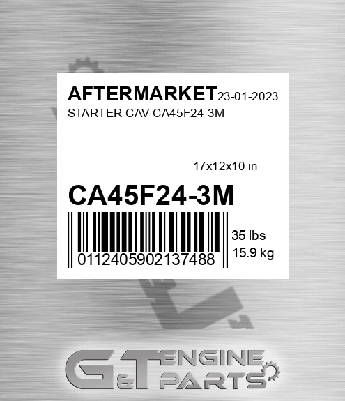 CA45F24-3M Starter Cav Ca45f24-3m for AFTERMARKET