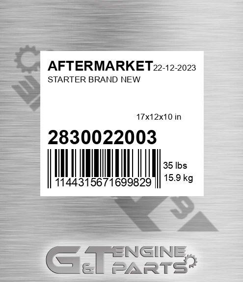 28300-22003 Starter Brand New for AFTERMARKET