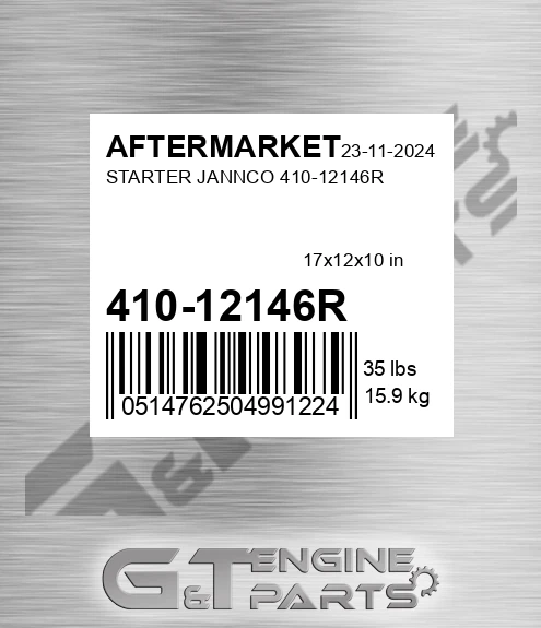 410-12146R Starter Jannco 410-12146r for AFTERMARKET