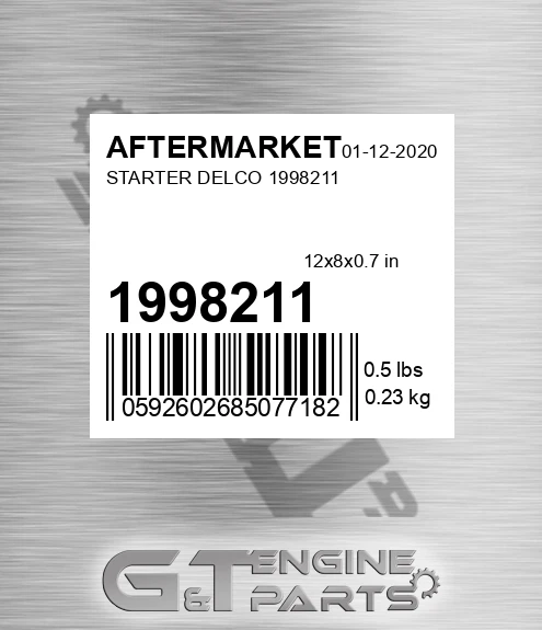1998211 Starter Delco for AFTERMARKET