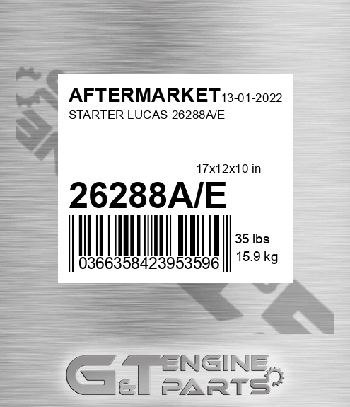 26288A/E Starter Lucas 26288a/e for AFTERMARKET