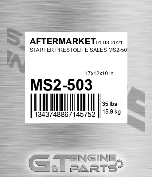 MS2-503 Starter Prestolite Sales Ms2-503