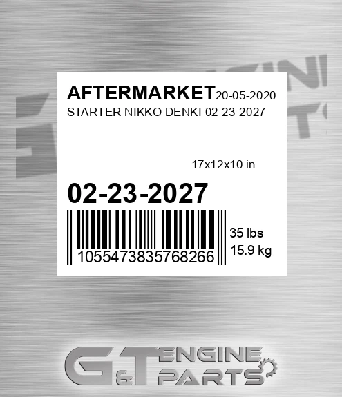 02-23-2027 Starter Nikko Denki 02-23-2027 for AFTERMARKET