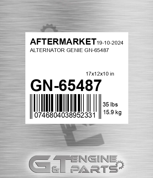 GN-65487 Alternator Genie Gn-65487 for AFTERMARKET