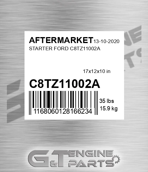 C8TZ11002A Starter Ford C8tz11002a for AFTERMARKET