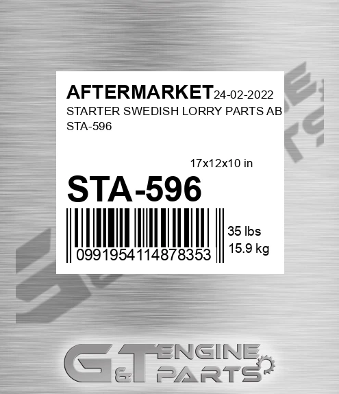 STA-596 Starter Swedish Lorry Parts Ab Sta-596 for AFTERMARKET