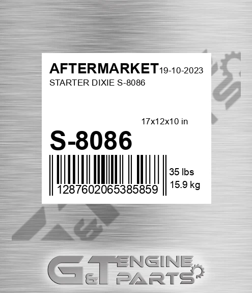 S-8086 Starter Dixie S-8086 for AFTERMARKET