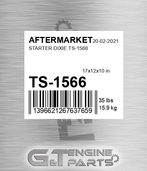 TS-1566 Starter Dixie Ts-1566 for AFTERMARKET