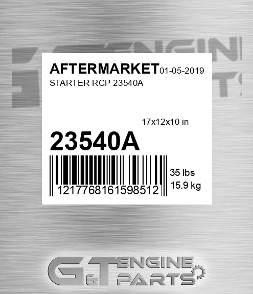 23540A Starter Rcp for AFTERMARKET