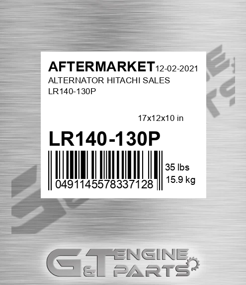 LR140-130P Alternator Hitachi Sales Lr140-130p for AFTERMARKET