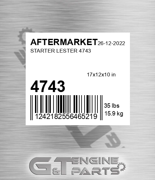 4743 Starter Lester for AFTERMARKET