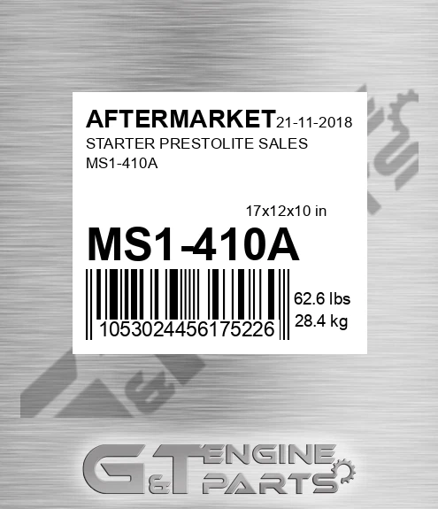 MS1-410A Starter Prestolite Sales Ms1-410a for AFTERMARKET