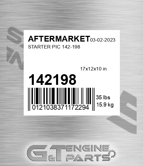 142198 Starter Pic for AFTERMARKET