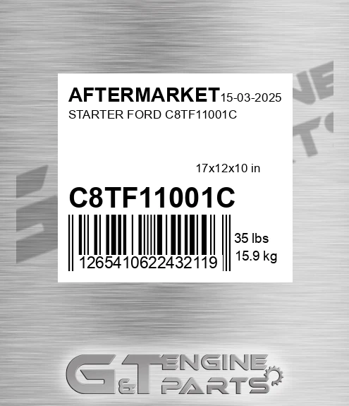 C8TF11001C Starter Ford for AFTERMARKET