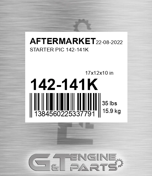 142-141K Starter Pic 142-141k for AFTERMARKET