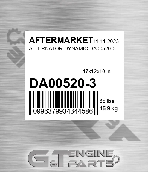 DA00520-3 Alternator Dynamic Da00520-3 for AFTERMARKET