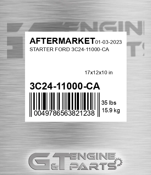 3C24-11000-CA Starter Ford 3c24-11000-ca for AFTERMARKET