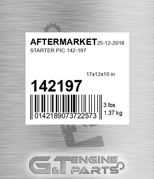 142197 Starter Pic for AFTERMARKET