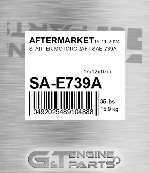 SA-E739A Starter Motorcraft Sae-739a for AFTERMARKET
