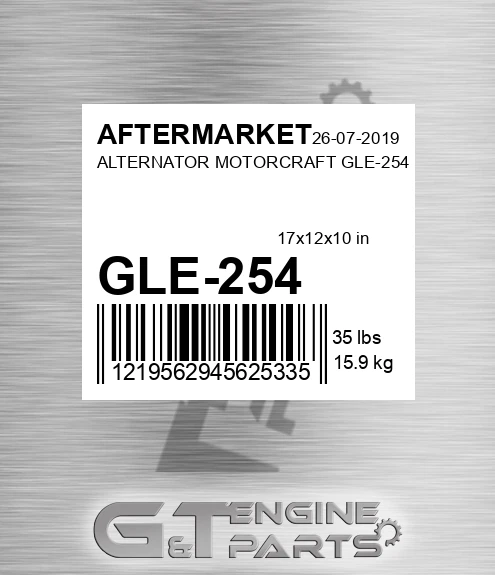 GLE-254 Alternator Motorcraft Gle-254 for AFTERMARKET