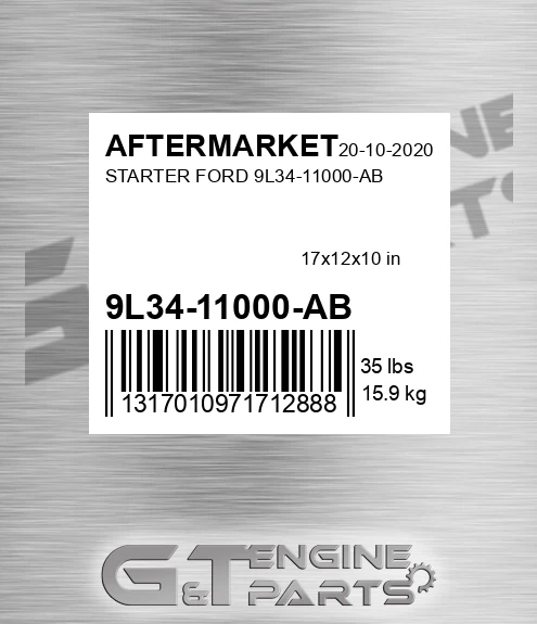 9L34-11000-AB Starter Ford 9l34-11000-ab for AFTERMARKET