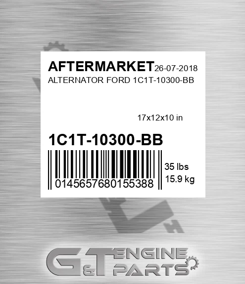 1C1T-10300-BB Alternator Ford 1c1t-10300-bb for AFTERMARKET
