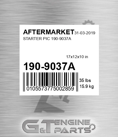190-9037A Starter Pic 190-9037a for AFTERMARKET