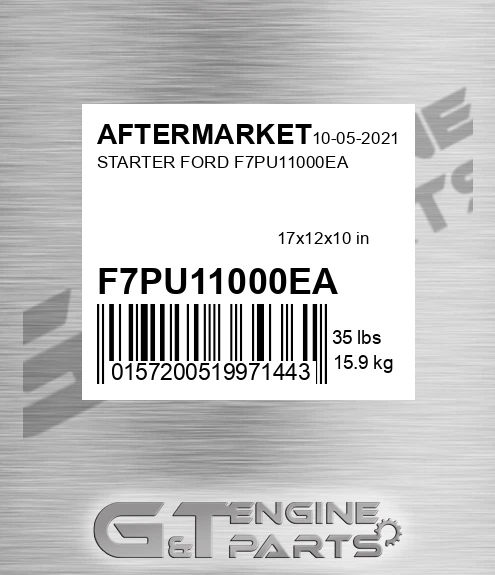 F7PU11000EA Starter Ford F7pu11000ea for AFTERMARKET