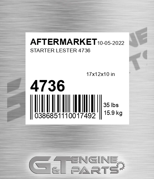 4736 Starter Lester