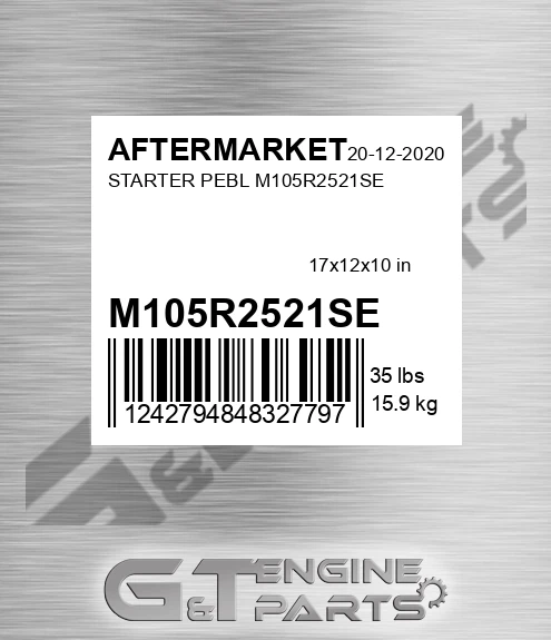 M105R2521SE Starter Pebl for AFTERMARKET