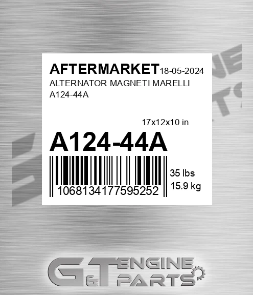 A124-44A Alternator Magneti Marelli A124-44a for AFTERMARKET