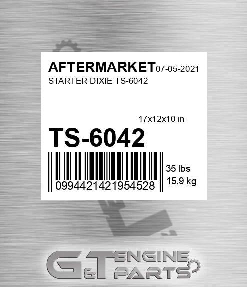 TS-6042 Starter Dixie Ts-6042 for AFTERMARKET