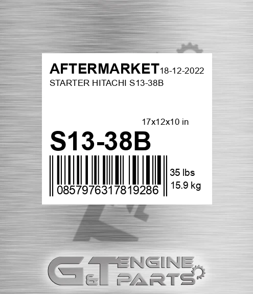 S13-38B Starter Hitachi S13-38b for AFTERMARKET