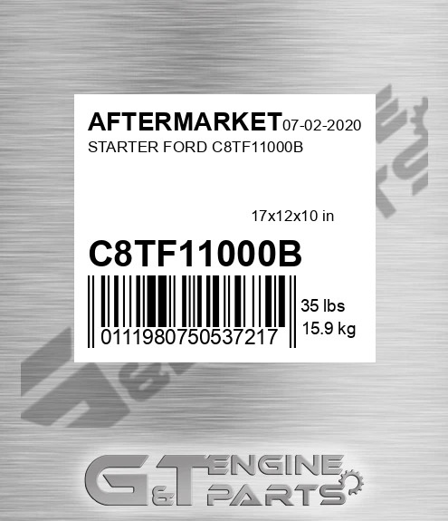 C8TF11000B Starter Ford C8tf11000b for AFTERMARKET