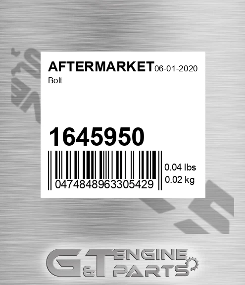 1645950 Bolt for AFTERMARKET