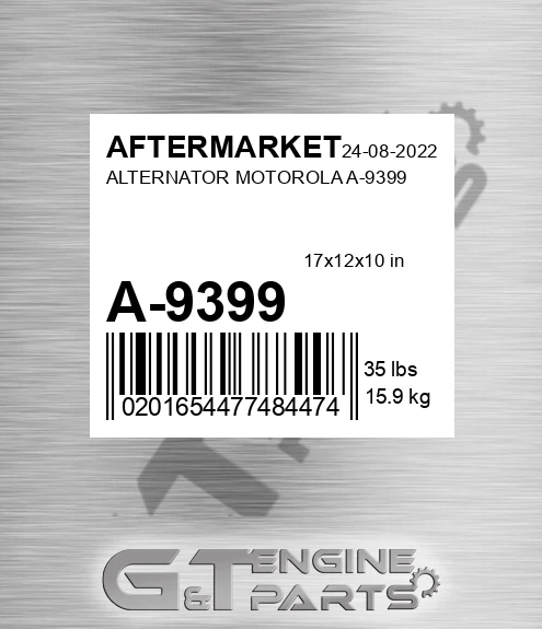 A-9399 Alternator Motorola A-9399 for AFTERMARKET