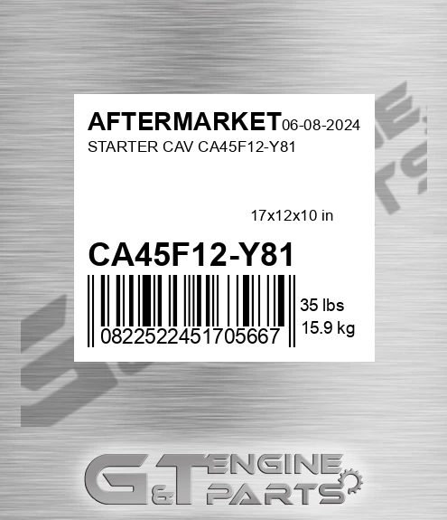 CA45F12-Y81 Starter Cav Ca45f12-y81 for AFTERMARKET