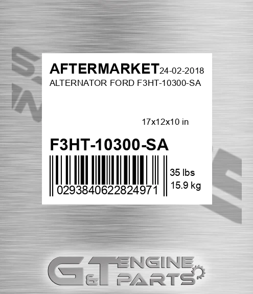 F3HT-10300-SA Alternator Ford F3ht-10300-sa for AFTERMARKET