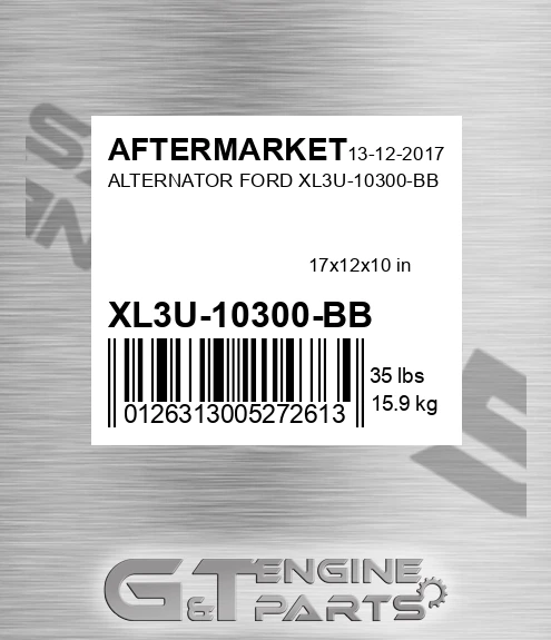 XL3U-10300-BB Alternator Ford Xl3u-10300-bb for AFTERMARKET