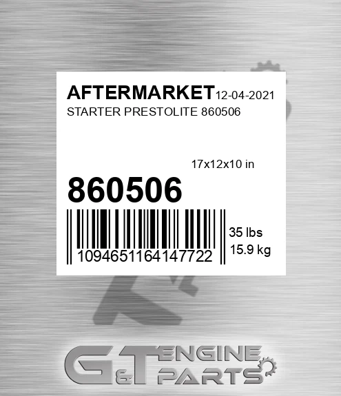 860506 Starter Prestolite for AFTERMARKET