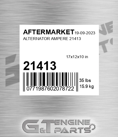 21413 Alternator Ampere