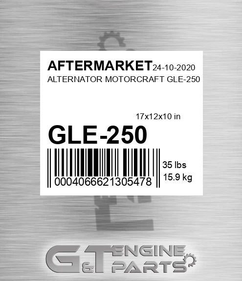 GLE-250 Alternator Motorcraft Gle-250 for AFTERMARKET