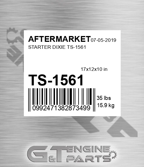 TS-1561 Starter Dixie Ts-1561 for AFTERMARKET