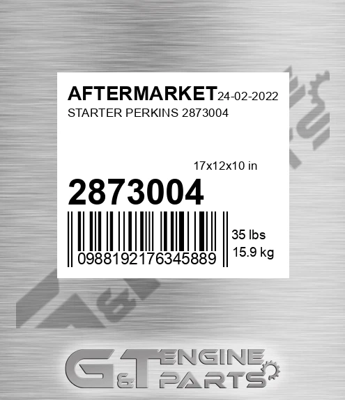 2873004 Starter Perkins for AFTERMARKET