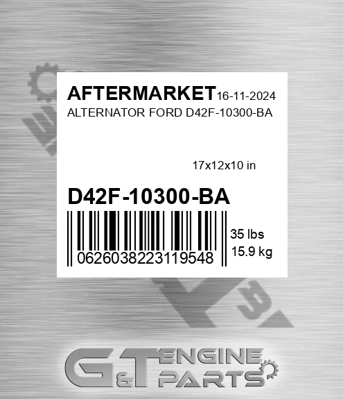 D42F-10300-BA Alternator Ford D42f-10300-ba for AFTERMARKET