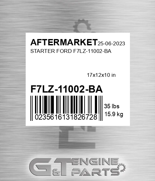 F7LZ-11002-BA Starter Ford F7lz-11002-ba for AFTERMARKET