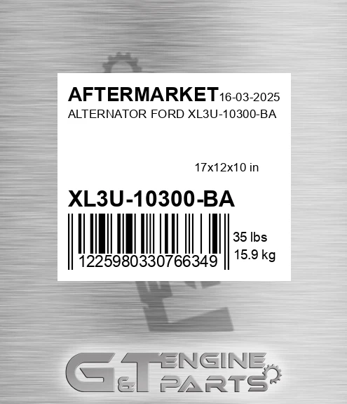 XL3U-10300-BA Alternator Ford Xl3u-10300-ba for AFTERMARKET