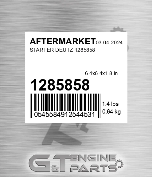1285858 Starter Deutz